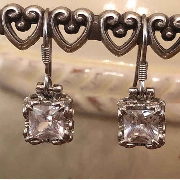 Silpada Sterling Silver CZ Uptown Earrings - Picture 9 of 13